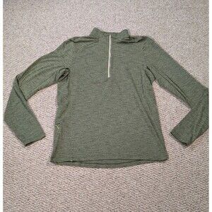 Lululemon Surge Warm 1/4 Zip Shirt Jacket Mens M Green Heathered Athleisure